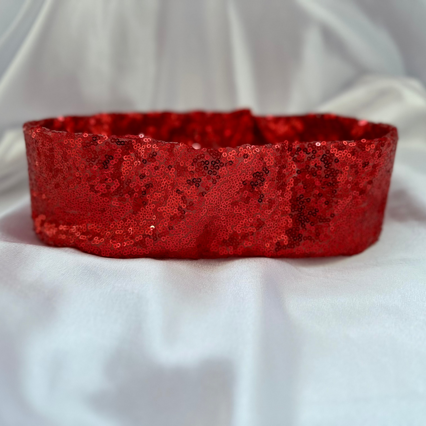 CINTURÓN DE LENTEJUELAS ROJO