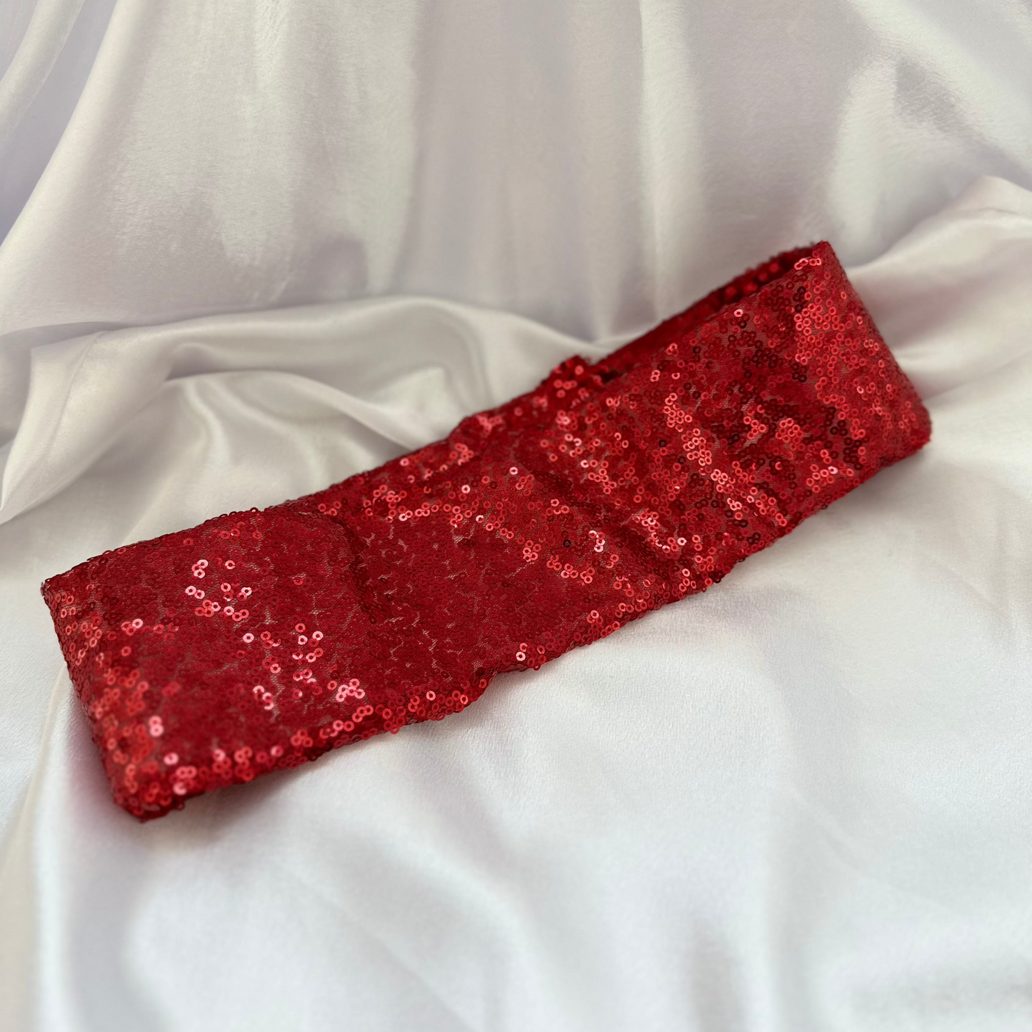 CINTURÓN DE LENTEJUELAS ROJO