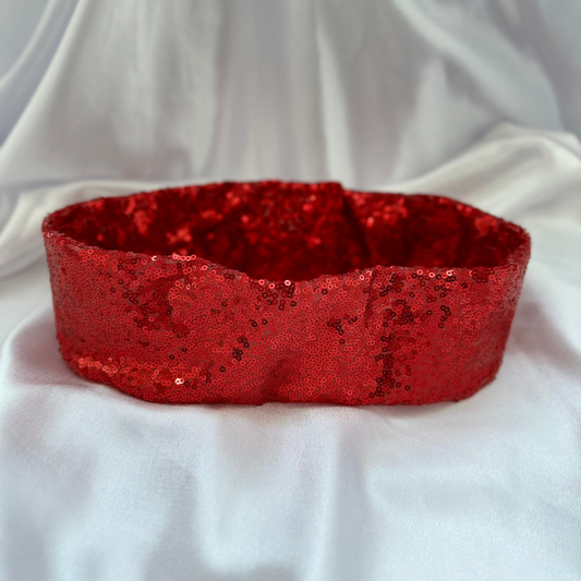 CINTURÓN DE LENTEJUELAS ROJO